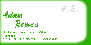 adam remes business card