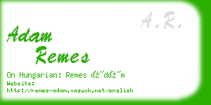 adam remes business card